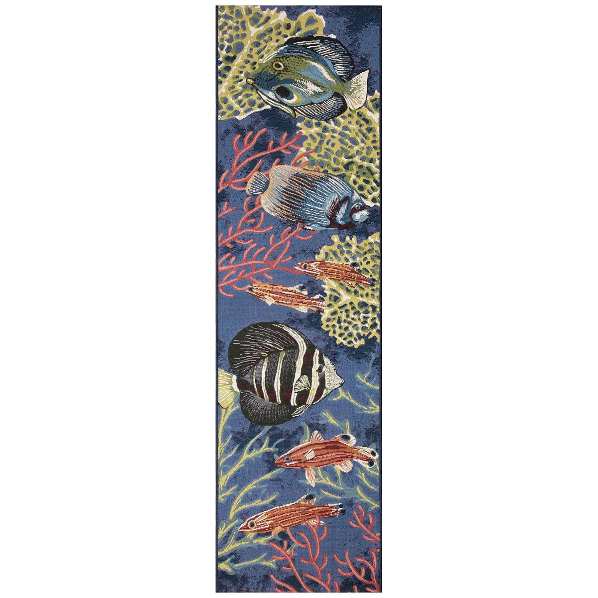 Finned Friends Indoor/Outdoor Rug - 2 x 8