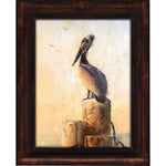 Pelican Perch Personalized Framed Canvas - Large