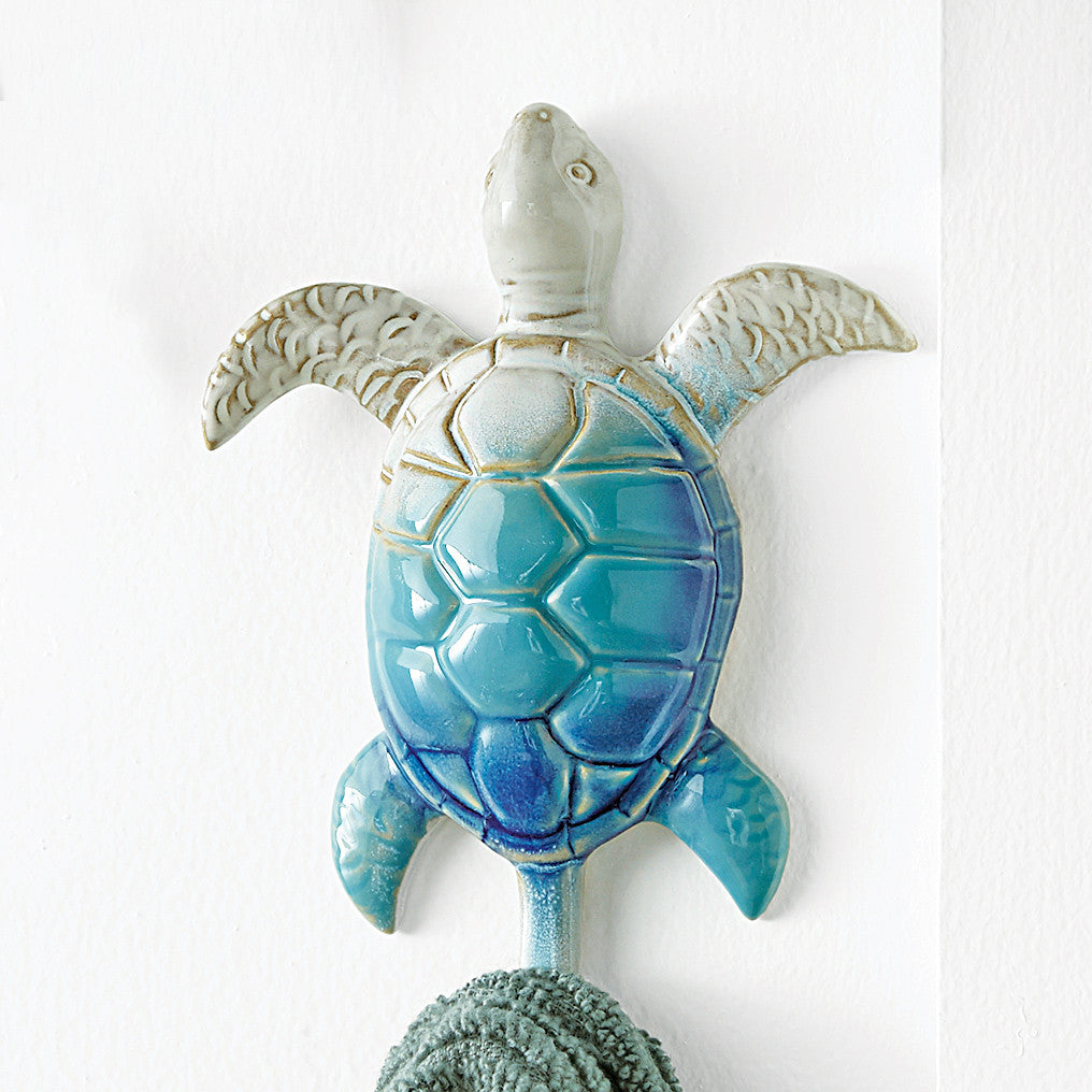 Sea Turtle Ceramic Wall Hook