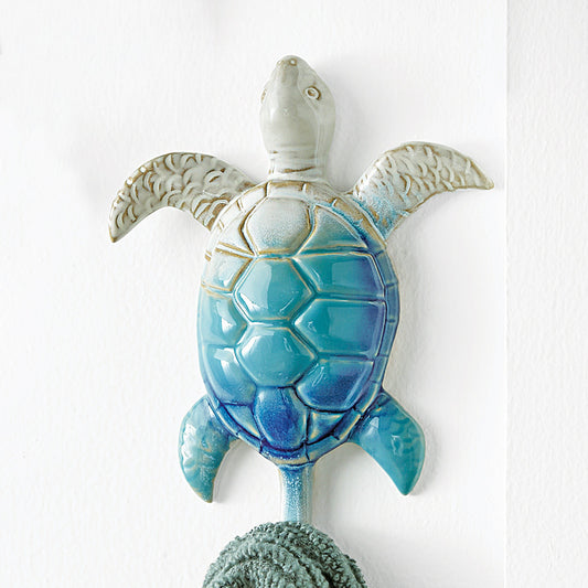Sea Turtle Ceramic Wall Hook