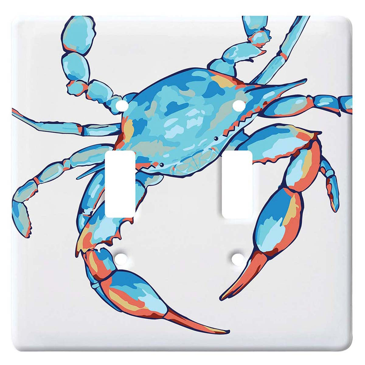 Crabby Seas Double Switch Plate