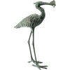 Crane with Fish Garden Statuary
