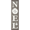Gray Noel Vertical Wood Sign