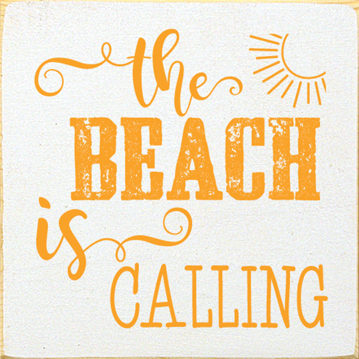 Sunny Beach Wood Sign