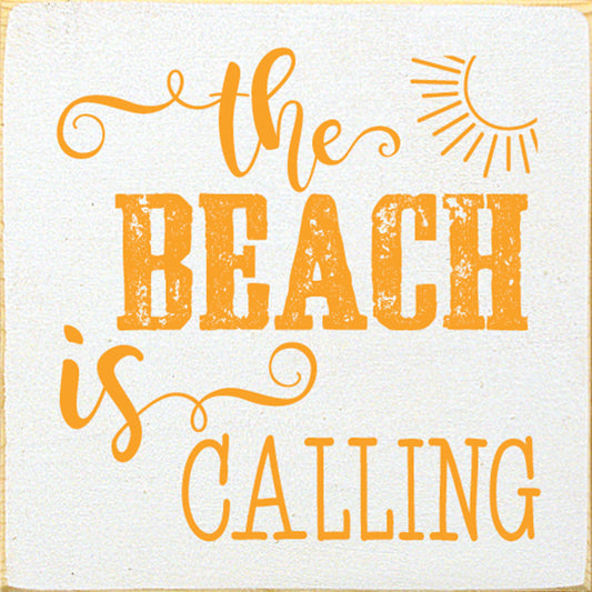 Sunny Beach Wood Sign