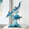 Dolphin & Sea Turtle Sculpture