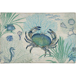 Crab Swim Chenille Rug - 2 x 3