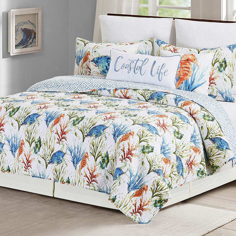 Abundant Seas Quilt Bed Set - King - OUT OF STOCK UNTIL 08/28/2026