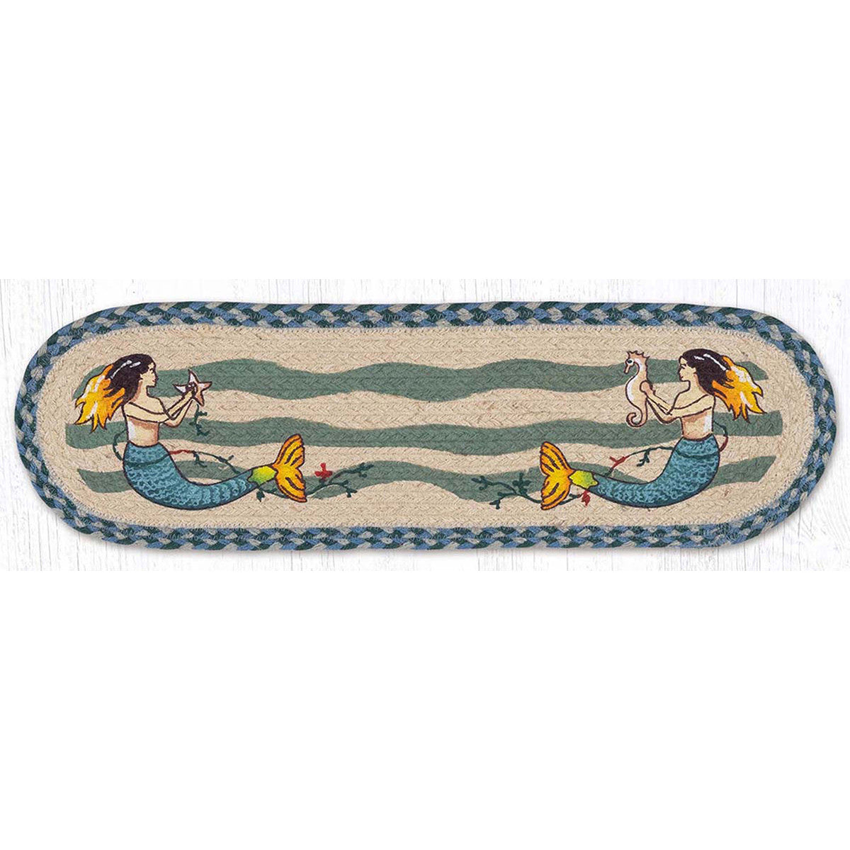 Mermaid Oval Stair Treads - Set of 2
