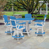 Hawaiian Sea Sqaure Table & Swivel Chairs - OUT OF STOCK UNTIL 07/08/2026