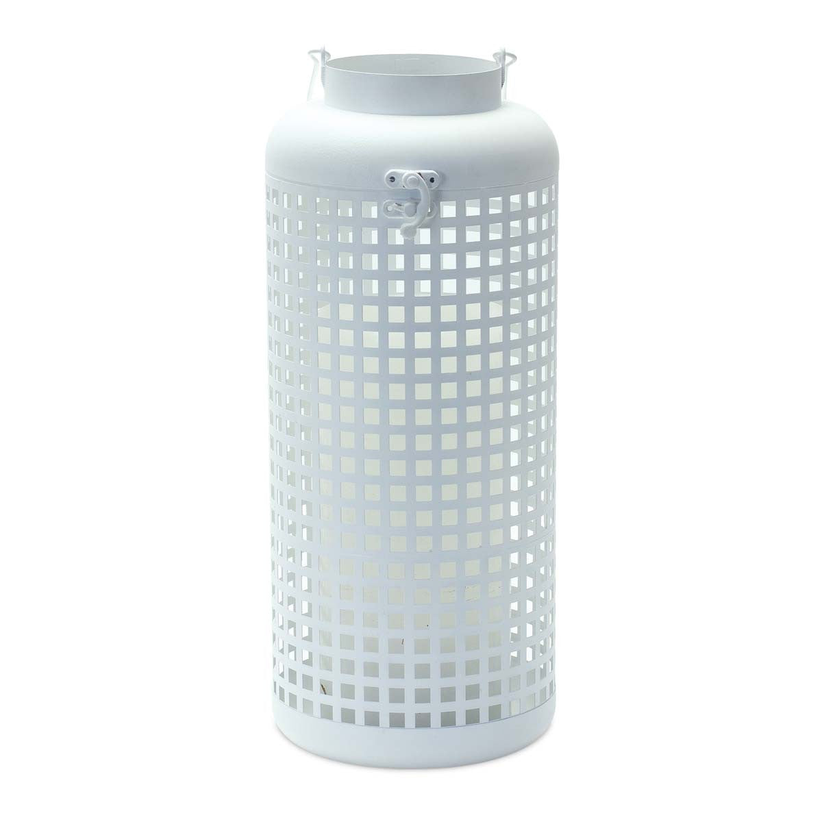 White Lattice Candle Holder
