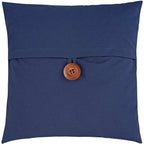 Navy Button Pillow