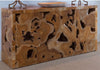 Natural Form Teak Rectangular Console Table