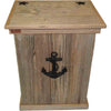Padre Single Trash Can with Anchor