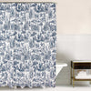Indigo Coral Shower Curtain