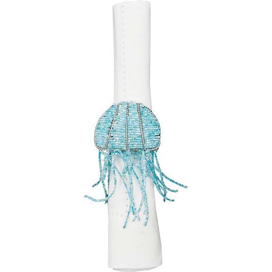 Beaded Jellyfish Napkin Rings - Set of 6