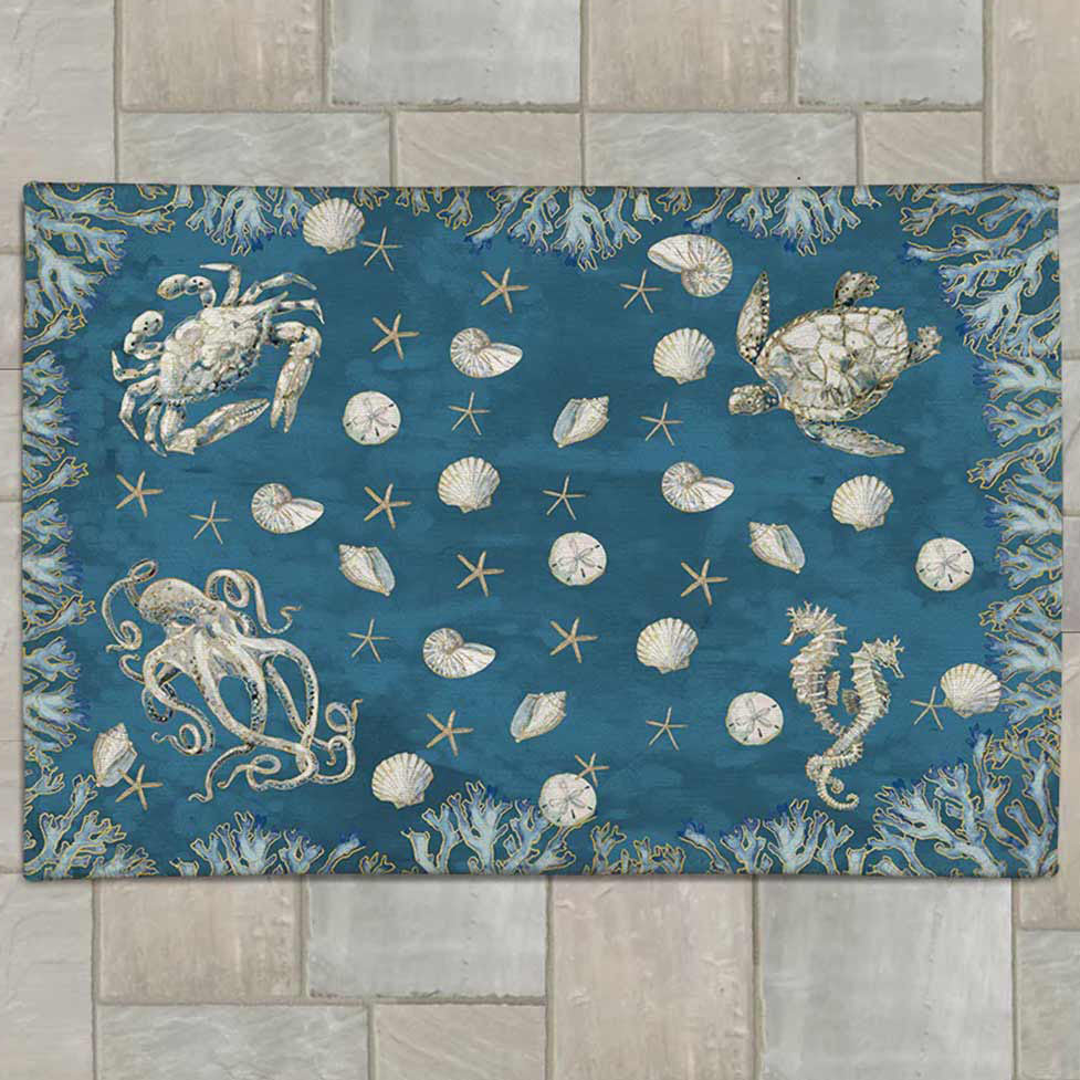 Andre Shell Rug Shells & More Outdoor Rug - 5 x 7 | Bella Coastal Decor