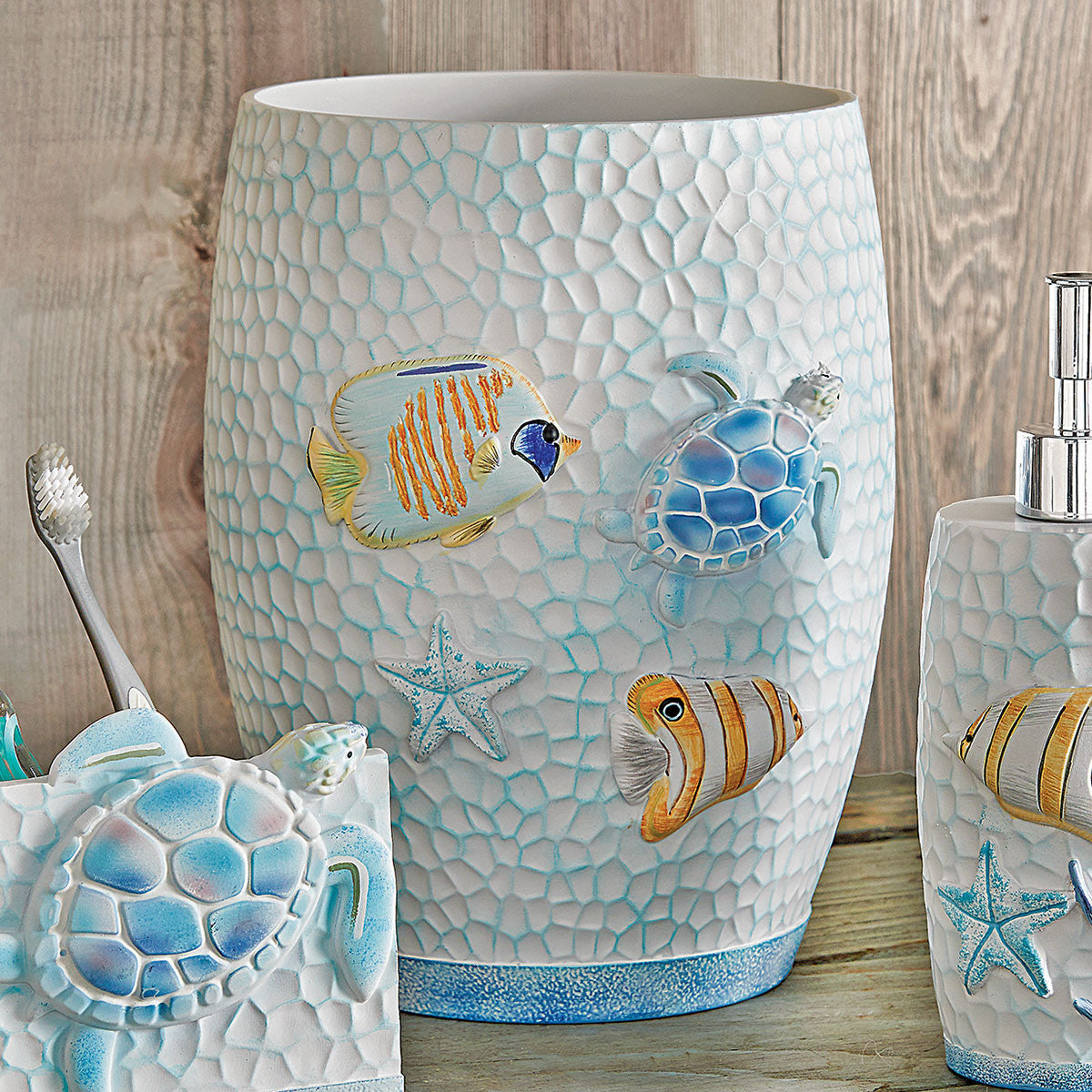 Seaside Friends Waste Basket