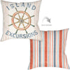 Ship's Wheel Outdoor Pillow