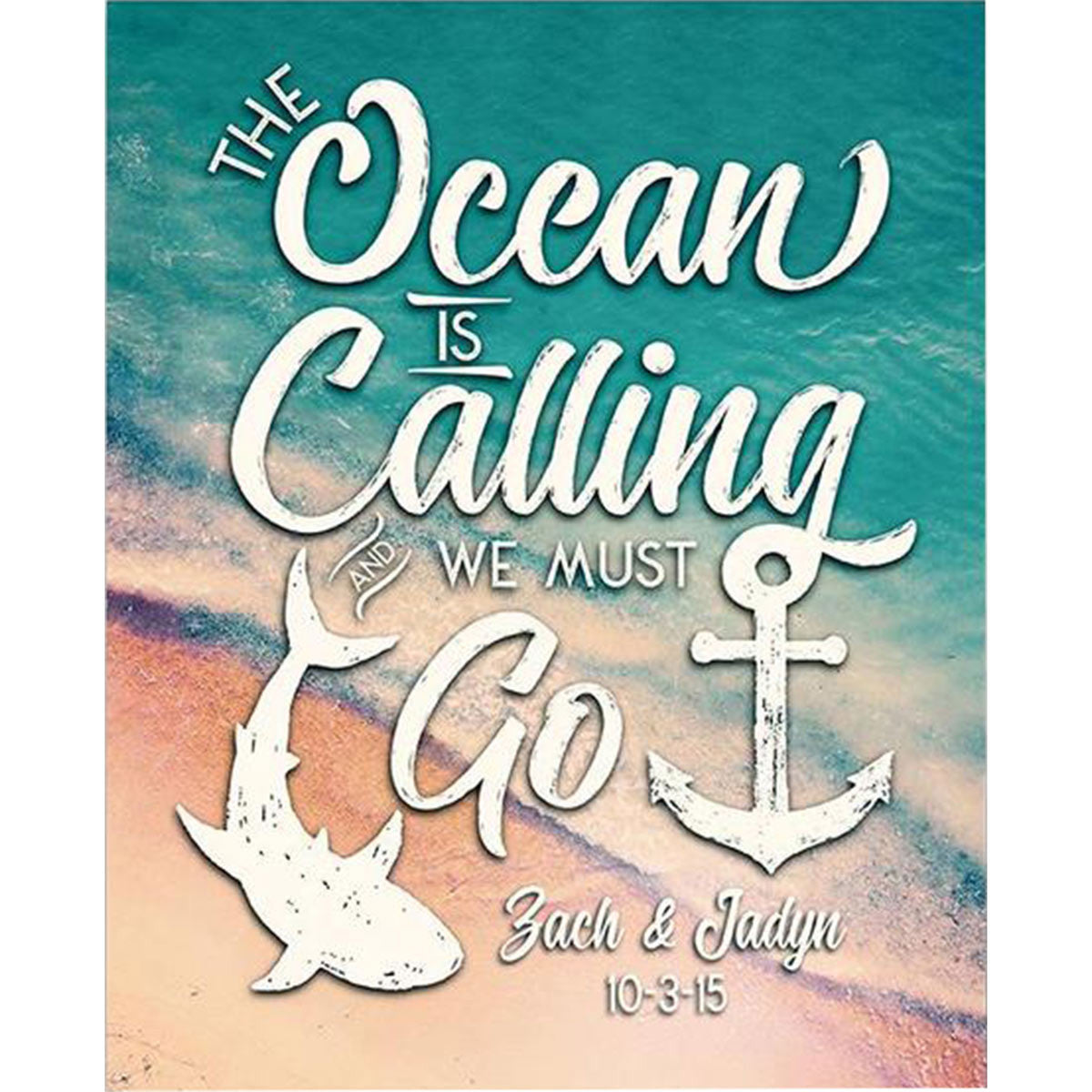 Call of the Ocean Personalized Stretched Canvas - Large