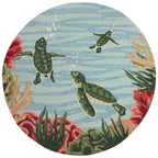 Turtle Trail Floor Mat - 5 Ft. Round