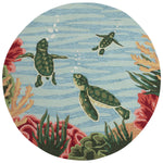Turtle Trail Floor Mat - 5 Ft. Round