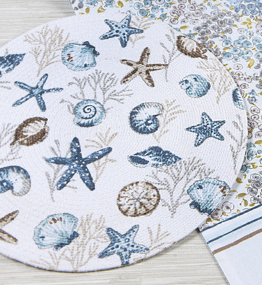 Coral Seas Braided Placemat- SALE