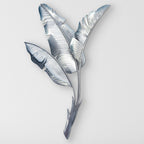 Silver Banana Leaf I Wall Decor