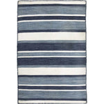 Carlsbad Navy Stripes Indoor/Outdoor Rug - 2 x 3