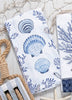 Indigo Scallops Dual Purpose Terry Towel - SALE