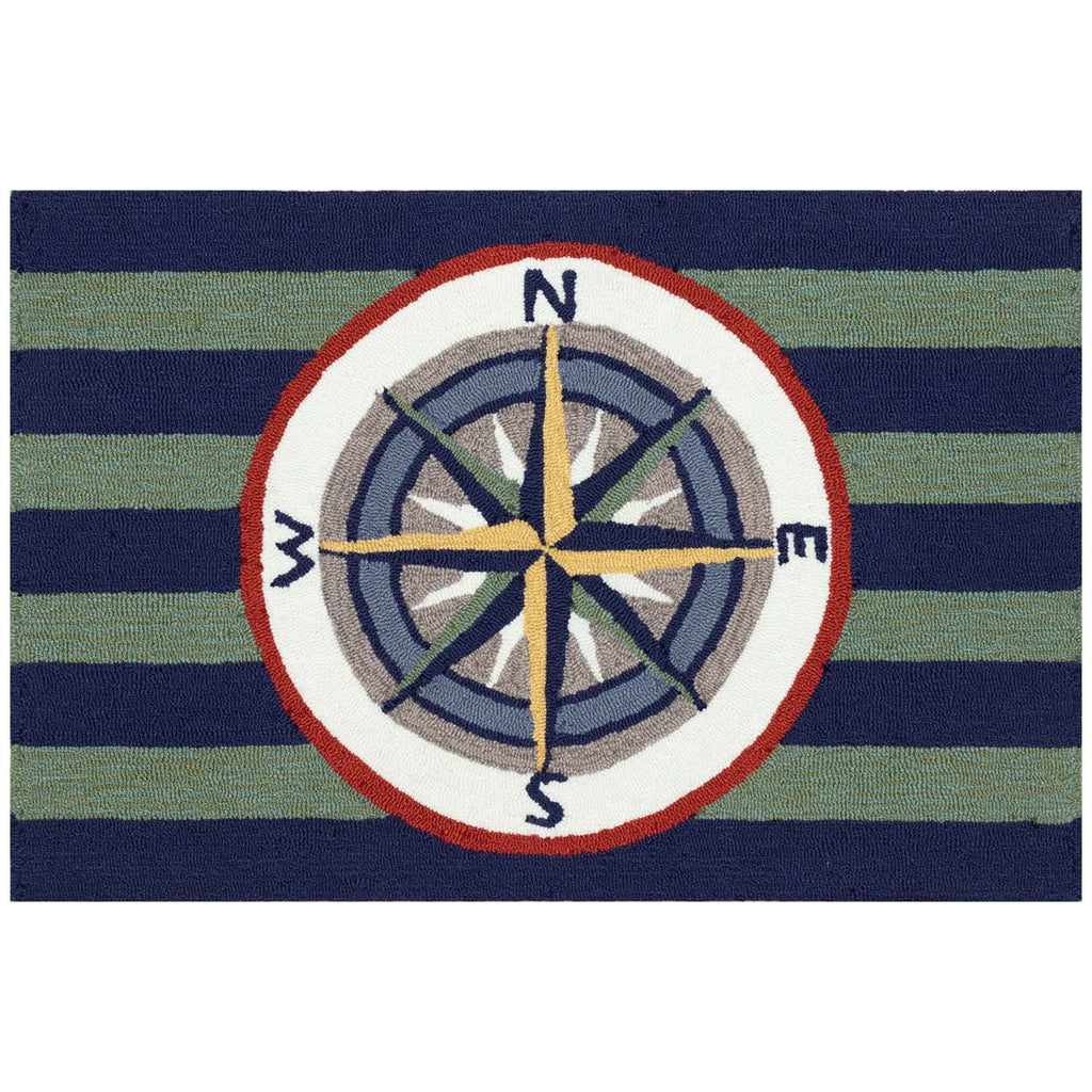 Captain's Compass Floor Mat - 3 x 4 - OUT OF STOCK UNTIL 08/05/2026