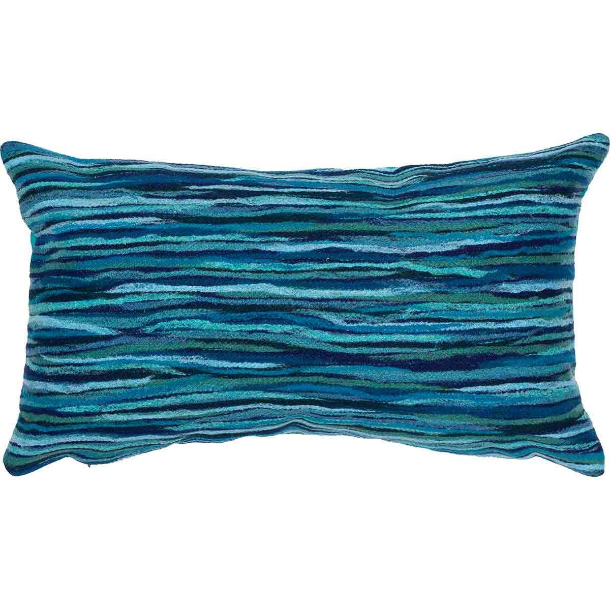 Ocean Stripes Oblong Accent Pillow - Navy