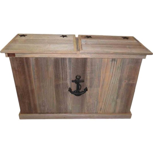 Padre Double Trash Can with Anchor