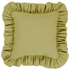 Maui Bliss Ruffled Green Square Pillow