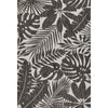 Prince Palm Black Indoor/Outdoor Rug - 2 x 3