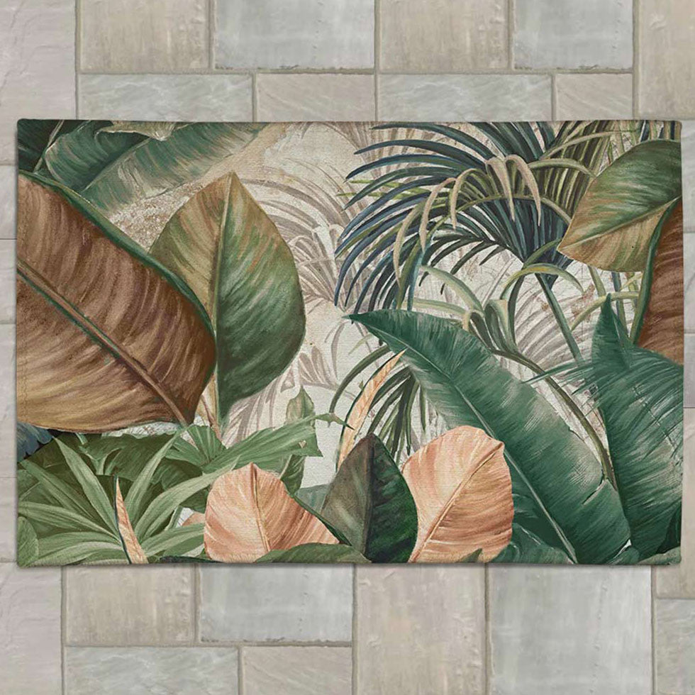 Polynesian Palms Outdoor Doormat