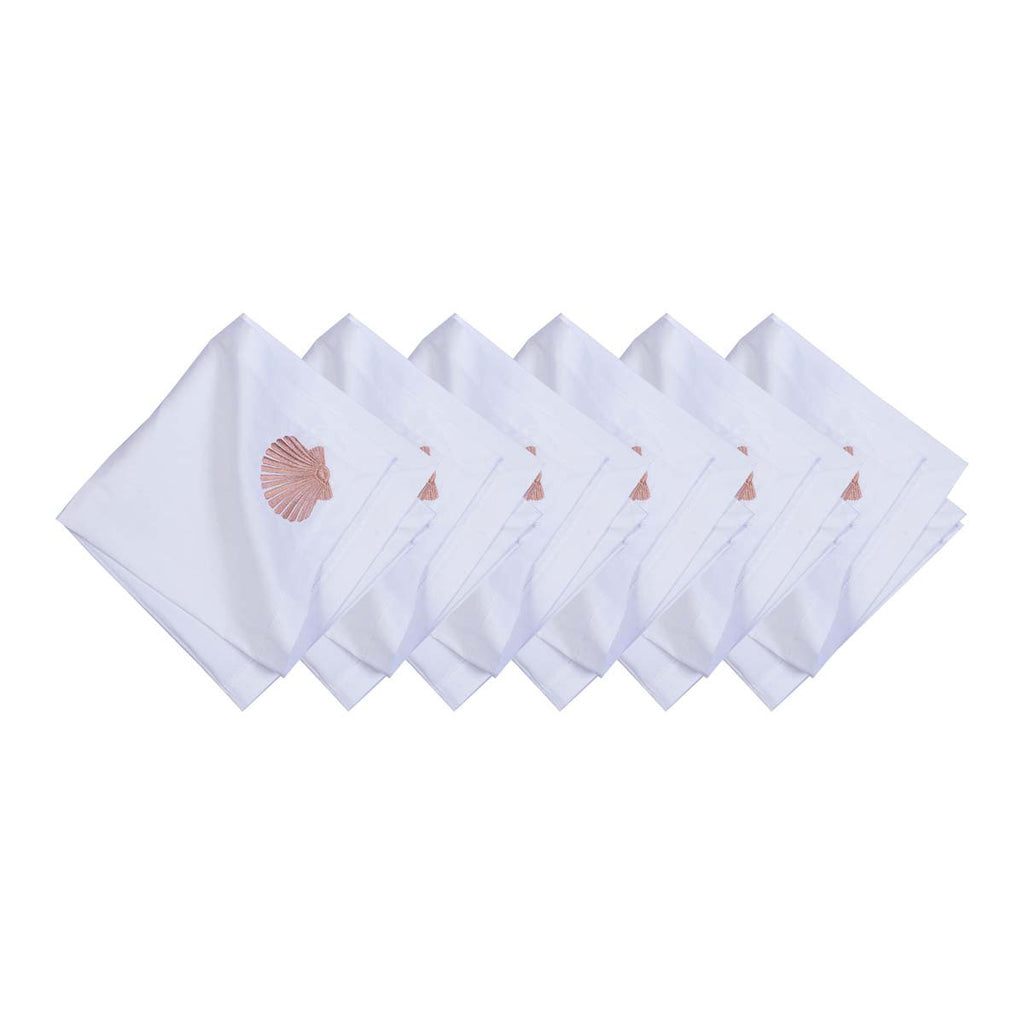 Sunset Shell Napkins - Set of 6