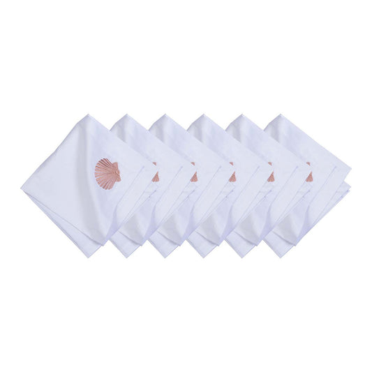 Sunset Shell Napkins - Set of 6