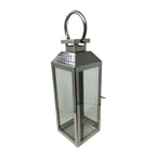 Polished Nickel Candle Lantern