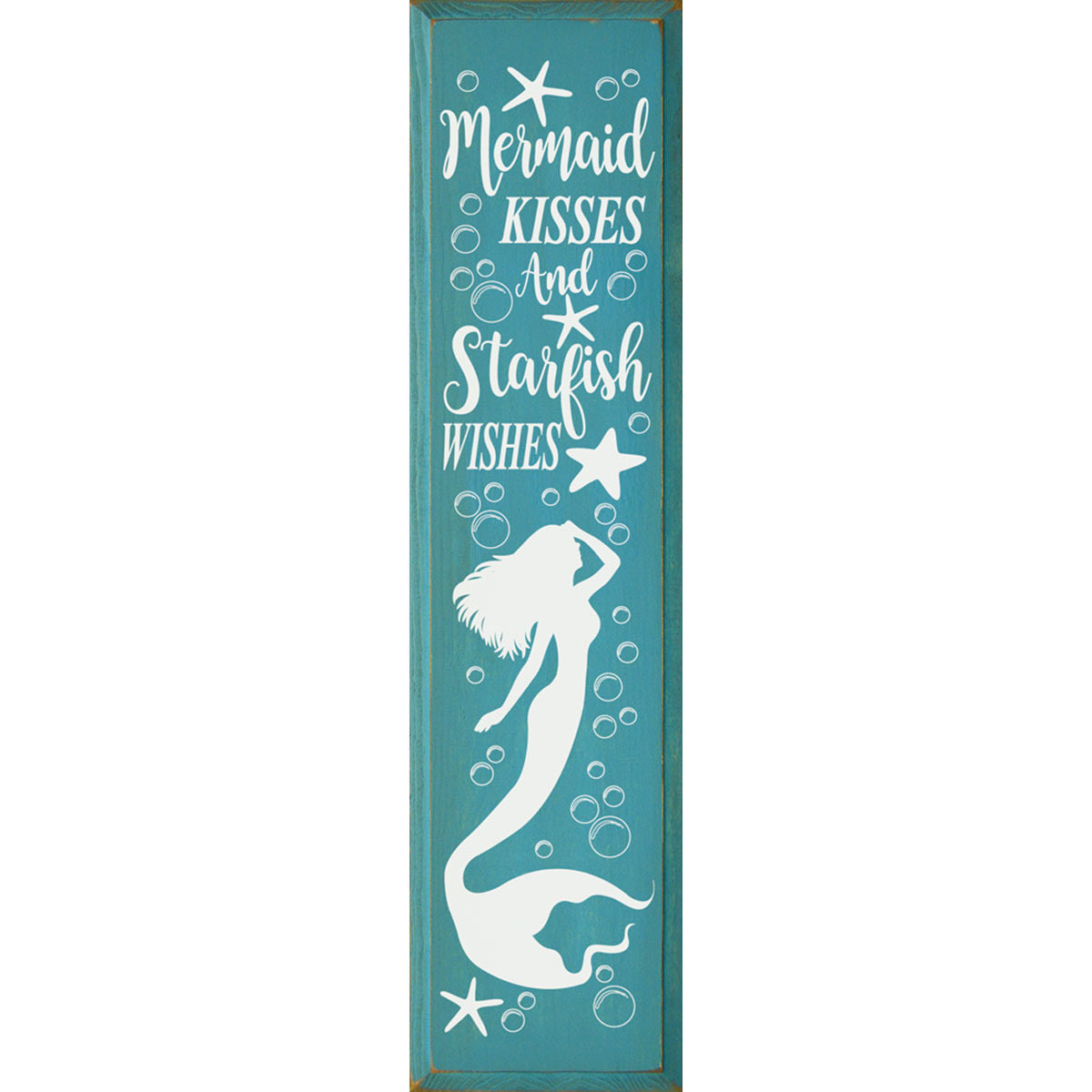 Starfish Wishes Wood Sign