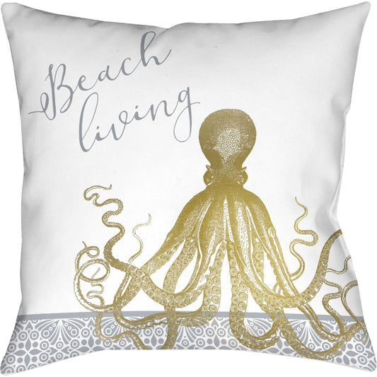 Beach Living Octopus Beach Pillow
