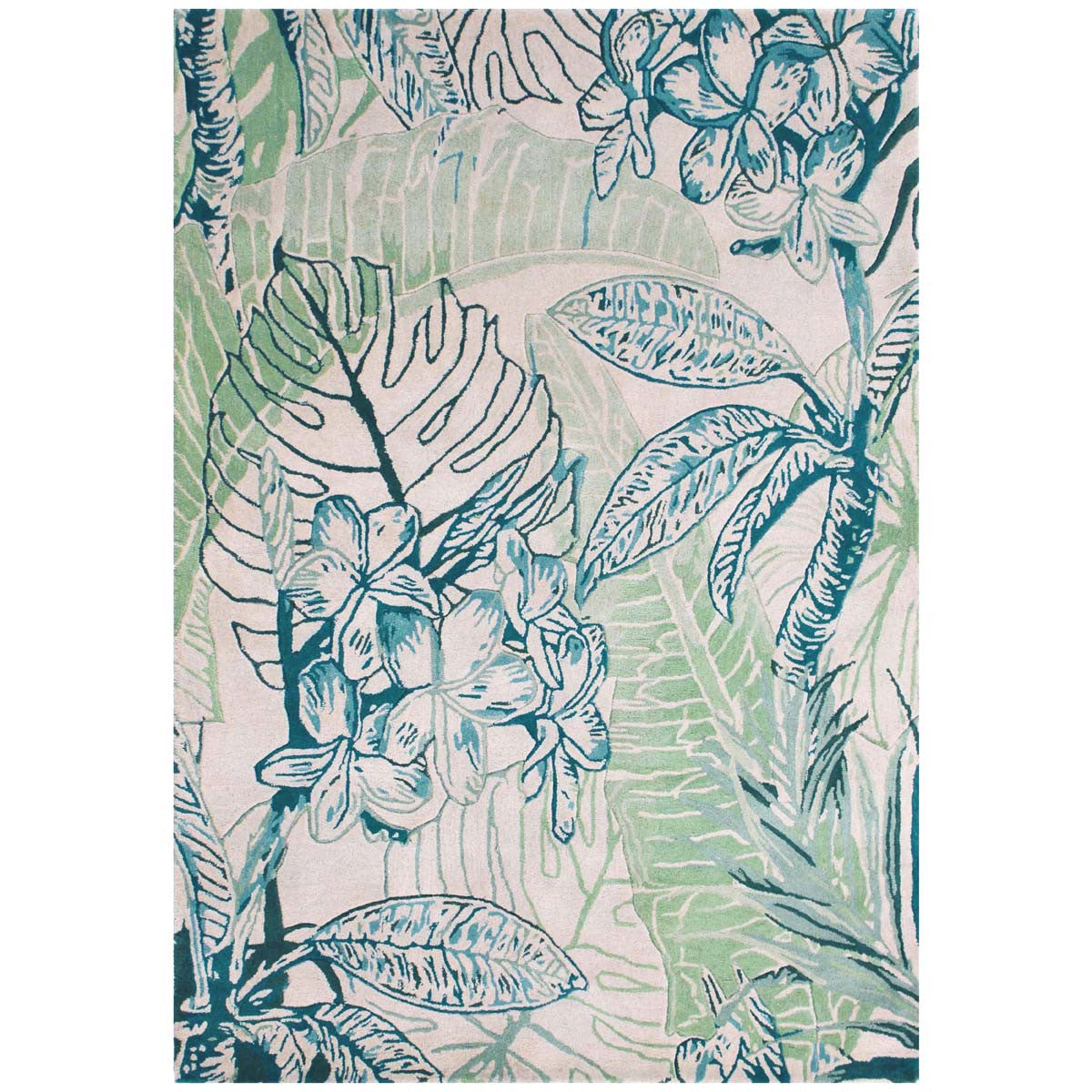 Coastal Greenery Rug - 9 x 12