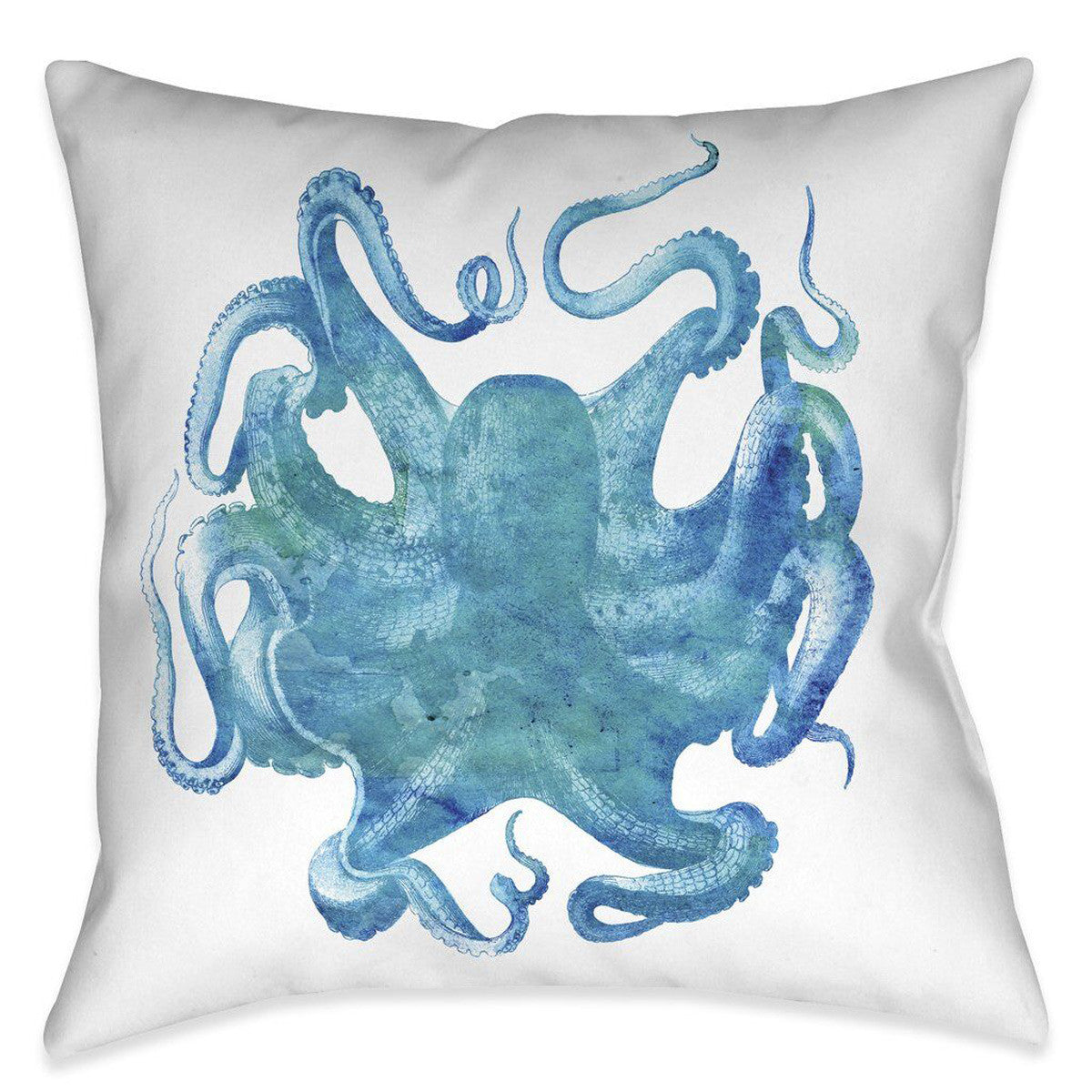 Aqua of the Deep 20 x 20 Outdoor Pillow
