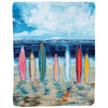 Colorful Surfboards Throw