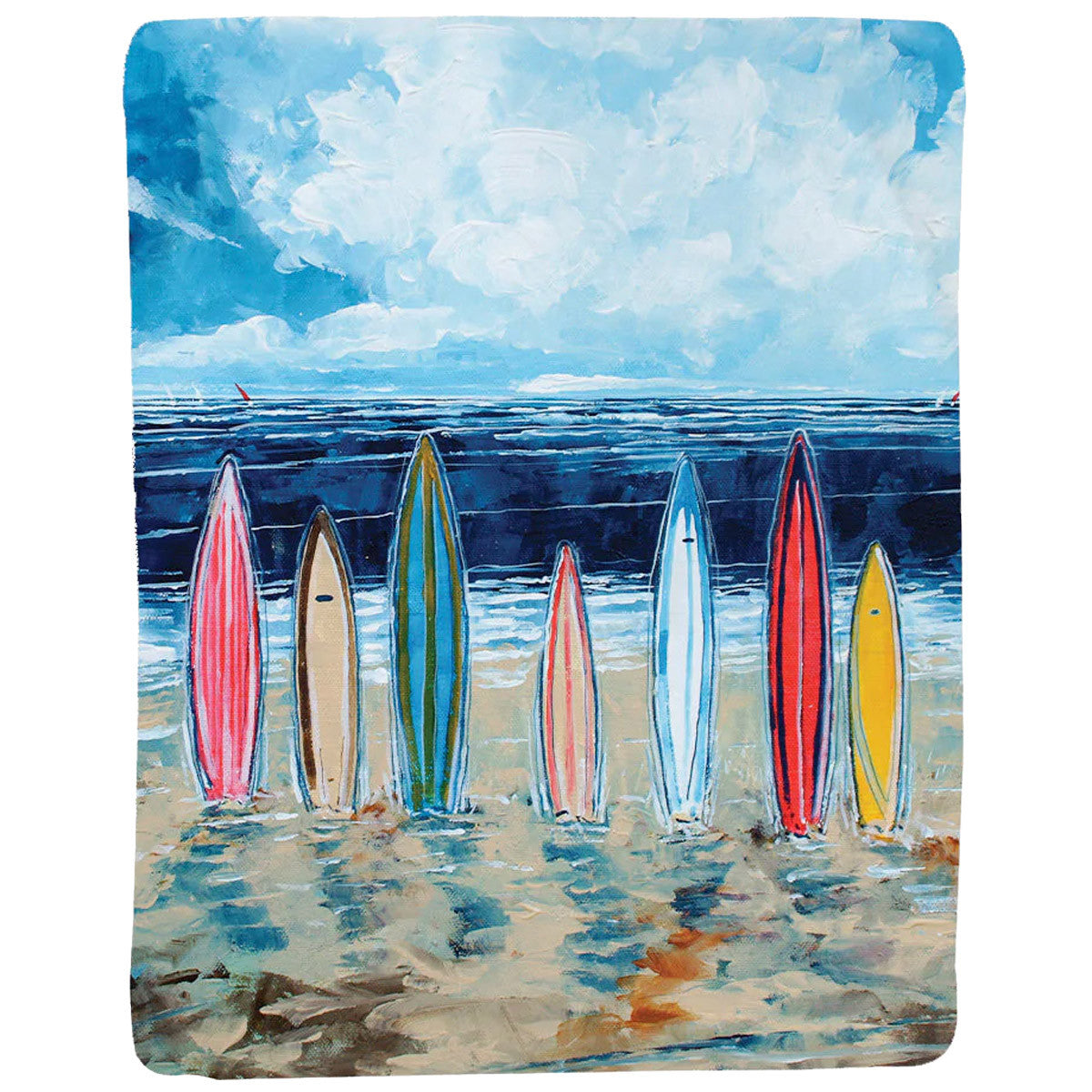 Colorful Surfboards Throw