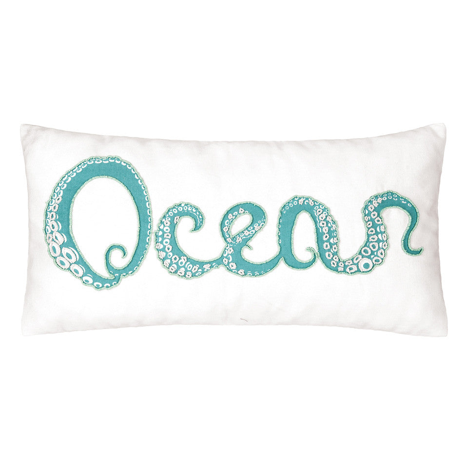 Turquoise Tentacles Pillow
