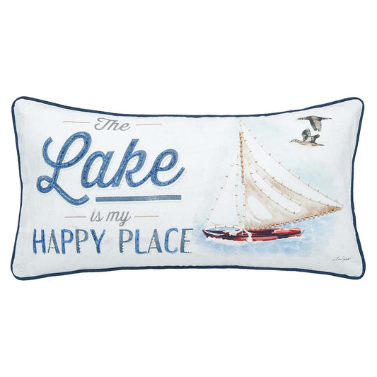 Happy Lake Retreat Pillow