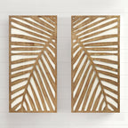 Palm Breeze Wood Wall Art - Set of 2