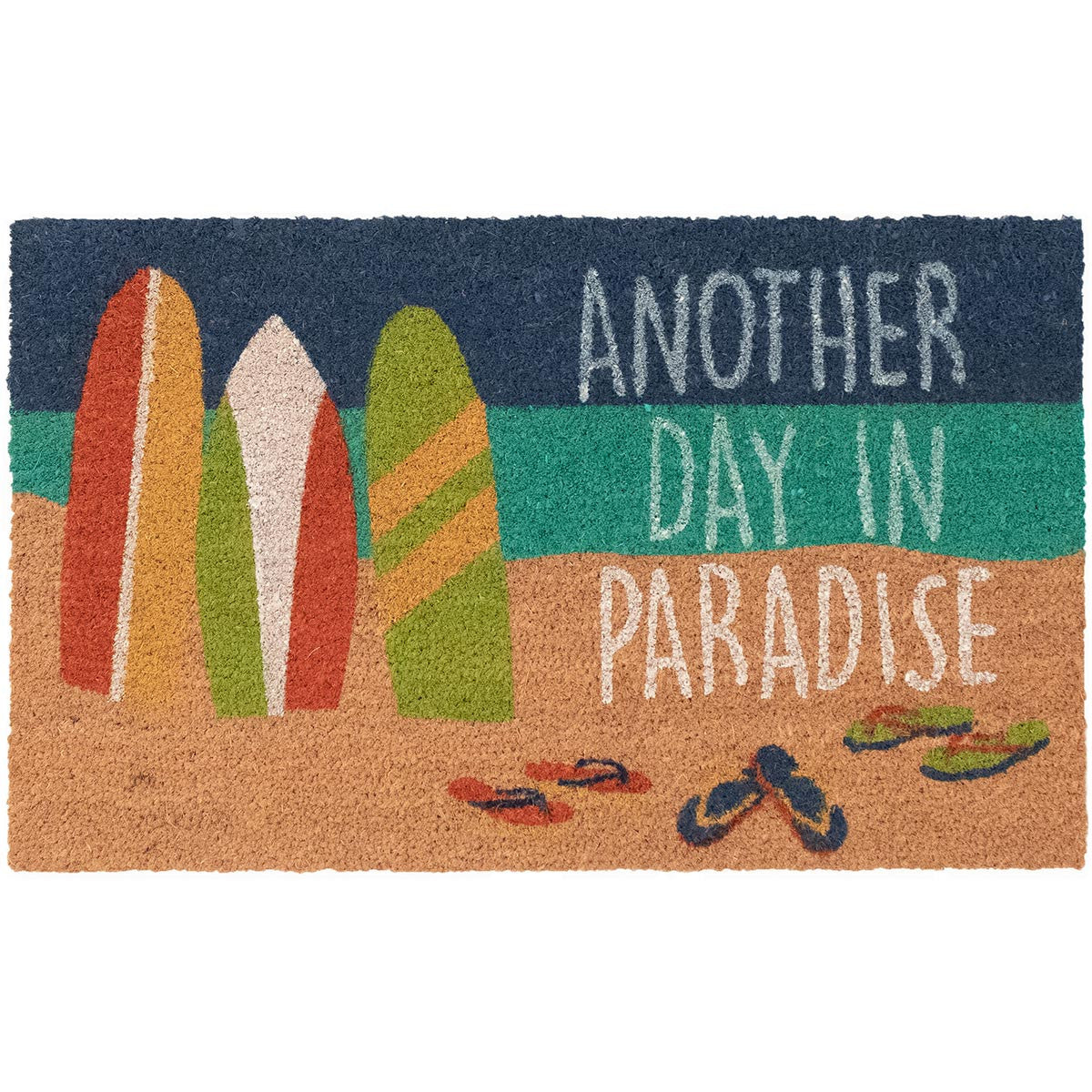 Flip Flops Paradise Outdoor Coir Mat - 2 x 3 - OUT OF STOCK UNTIL 06/05/2026