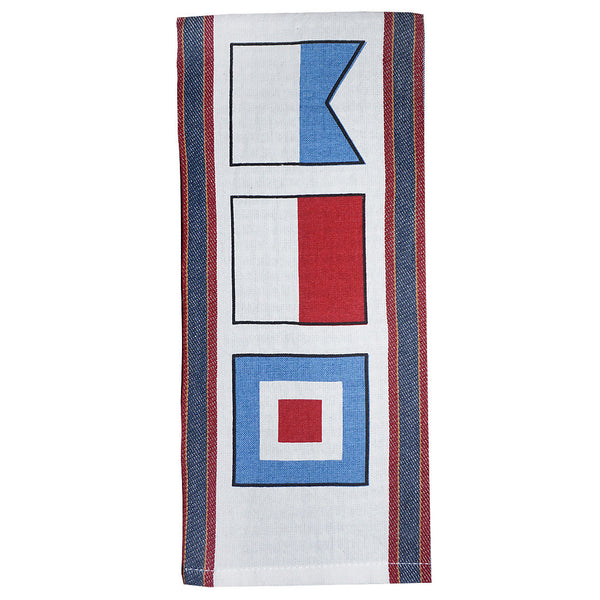 Patriotic Signal Flags Kitchen Towel - Set of 4